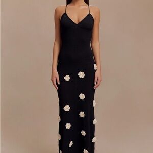 Meshki Suki Black Floral Dress